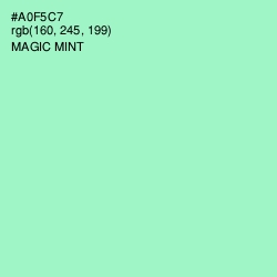 #A0F5C7 - Magic Mint Color Image