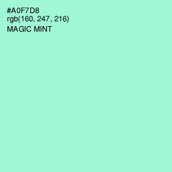 #A0F7D8 - Magic Mint Color Image