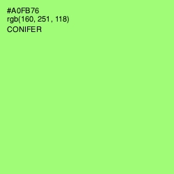 #A0FB76 - Conifer Color Image