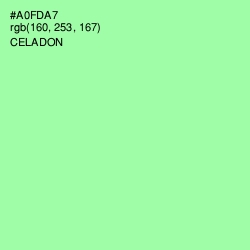 #A0FDA7 - Celadon Color Image