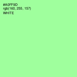 #A0FF9D - Mint Green Color Image