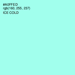 #A0FFED - Ice Cold Color Image