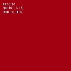 #A10110 - Bright Red Color Image