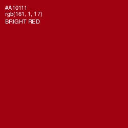 #A10111 - Bright Red Color Image