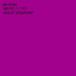 #A1018D - Violet Eggplant Color Image