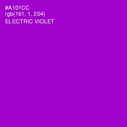 #A101CC - Electric Violet Color Image