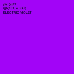 #A104F7 - Electric Violet Color Image