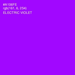 #A106FE - Electric Violet Color Image