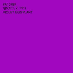 #A107BF - Violet Eggplant Color Image