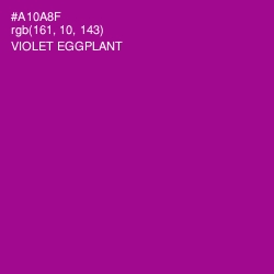 #A10A8F - Violet Eggplant Color Image