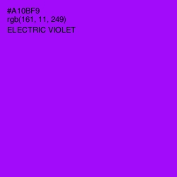 #A10BF9 - Electric Violet Color Image