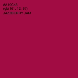 #A10C43 - Jazzberry Jam Color Image