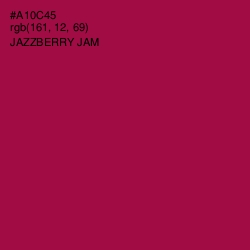 #A10C45 - Jazzberry Jam Color Image