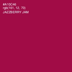 #A10C46 - Jazzberry Jam Color Image
