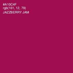 #A10C4F - Jazzberry Jam Color Image