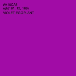 #A10CA6 - Violet Eggplant Color Image