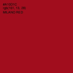 #A10D1C - Milano Red Color Image