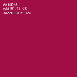 #A10D45 - Jazzberry Jam Color Image