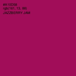 #A10D58 - Jazzberry Jam Color Image