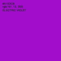 #A10DCB - Electric Violet Color Image