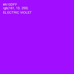 #A10DFF - Electric Violet Color Image