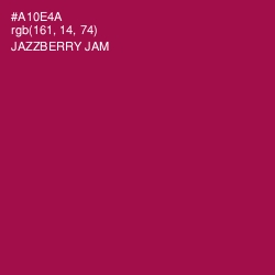 #A10E4A - Jazzberry Jam Color Image