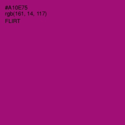 #A10E75 - Flirt Color Image