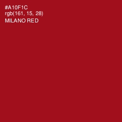 #A10F1C - Milano Red Color Image