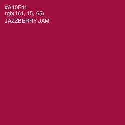 #A10F41 - Jazzberry Jam Color Image