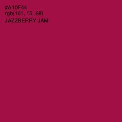 #A10F44 - Jazzberry Jam Color Image