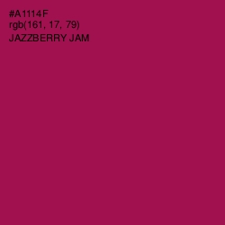 #A1114F - Jazzberry Jam Color Image