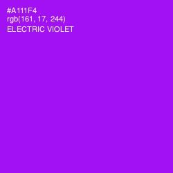 #A111F4 - Electric Violet Color Image