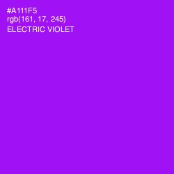 #A111F5 - Electric Violet Color Image