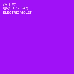 #A111F7 - Electric Violet Color Image