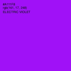 #A111F8 - Electric Violet Color Image