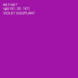 #A114A7 - Violet Eggplant Color Image