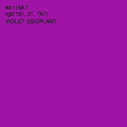 #A115A7 - Violet Eggplant Color Image