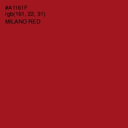 #A1161F - Milano Red Color Image