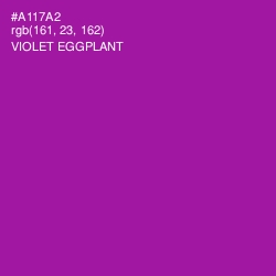 #A117A2 - Violet Eggplant Color Image