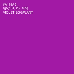 #A119A5 - Violet Eggplant Color Image