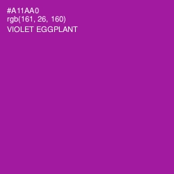 #A11AA0 - Violet Eggplant Color Image