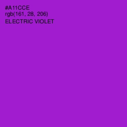 #A11CCE - Electric Violet Color Image