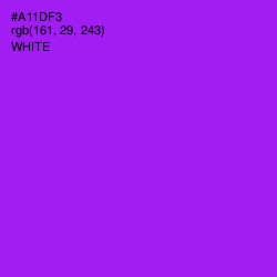 #A11DF3 - Electric Violet Color Image