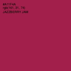 #A11F4A - Jazzberry Jam Color Image