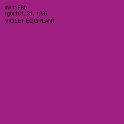 #A11F80 - Violet Eggplant Color Image