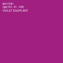 #A11F81 - Violet Eggplant Color Image