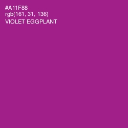 #A11F88 - Violet Eggplant Color Image