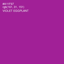#A11F97 - Violet Eggplant Color Image