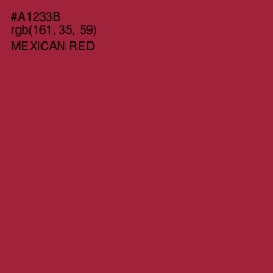 #A1233B - Mexican Red Color Image