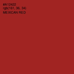 #A12422 - Mexican Red Color Image